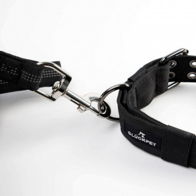 Collar y Correa para Perro Reflectante con Enganche para Coche Talla L Glückpet Collares para Perros 6