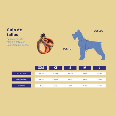 Arnés para Perros Pequeños y Medianos con Correa de 1.4m Antitirones Reflectante Talla XS Glückpet Arneses para Perros 30