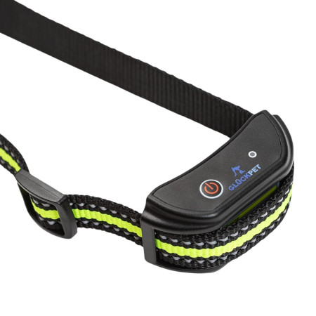 Collar de Adiestramiento para Perros con Sonido Vibración y Luz Impermeable Recargable Amarillo Glückpet Collares para Perros 4