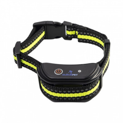 Collar de Adiestramiento para Perros con Sonido Vibración y Luz Impermeable Recargable Amarillo Glückpet Collares para Perros 5