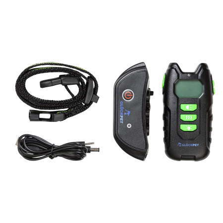 Collar de Adiestramiento para Perros con Sonido Vibración y Luz Impermeable Recargable Amarillo Glückpet Collares para Perros 6