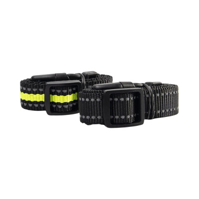Pack 2 Collares de Adiestramiento para Perros con Sonido Vibración y Luz Impermeable Recargable Amarillo/Negro Glückpet Collares