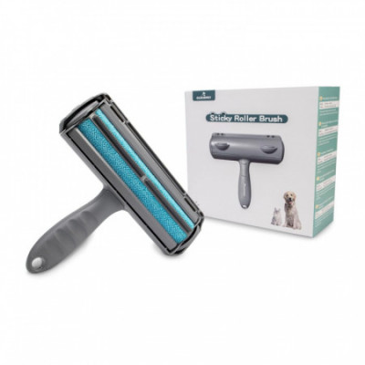 Rodillo Quitapelos para Mascotas Reutilizable Mango Ergonómico Goma Dentada Glückpet Accesorios para Gatos y Perros 1