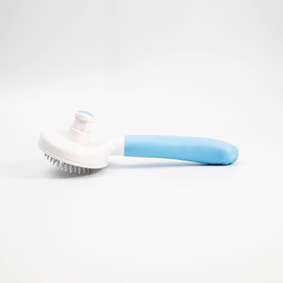 Cepillo para Gatos y Perros Ovalado Autolimpiable Antienredos con Botón de Liberación Glückpet Accesorios para Gatos y Perros 2