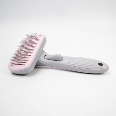 Cepillo para Gatos y Perros Rectangular Autolimpiable Antienredos con Botón de Liberación Glückpet Accesorios para Gatos y Perro