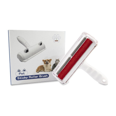 Rodillo Quitapelos para Mascotas Reutilizable Mango Ergonómico Goma Recta Glückspet Accesorios para Gatos y Perros 1