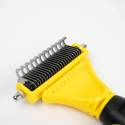 Rastrillo Quitanudos y Deslanador para Perros y Gatos 23+12 Dientes Redondeados Glückpet Accesorios para Gatos y Perros 4