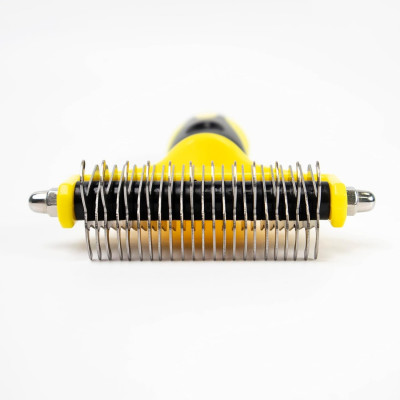 Rastrillo Quitanudos y Deslanador para Perros y Gatos 23+12 Dientes Redondeados Glückpet Accesorios para Gatos y Perros 6
