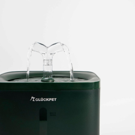 Fuente de Agua para Gatos 2L Silenciosa con Filtro de Carbón Glückpet Comederos y Bebederos 2