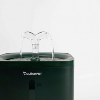 Fuente de Agua para Gatos 2L Silenciosa con Filtro de Carbón Glückpet Accesorios para Gatos y Perros 2