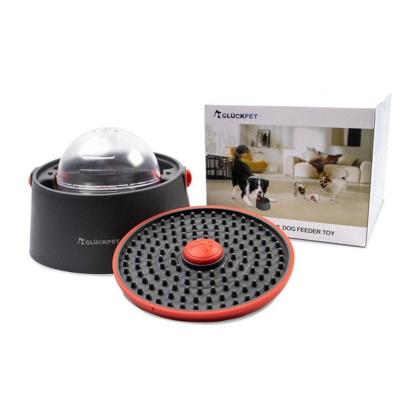 Comedero Antivoracidad Interactivo 3 en 1 para Perros Glückpet Comederos y Bebederos 1