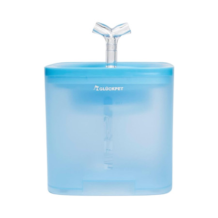 Fuente de Agua para Gatos 2L Silenciosa con Filtro de Carbón Glückpet Comederos y Bebederos 1