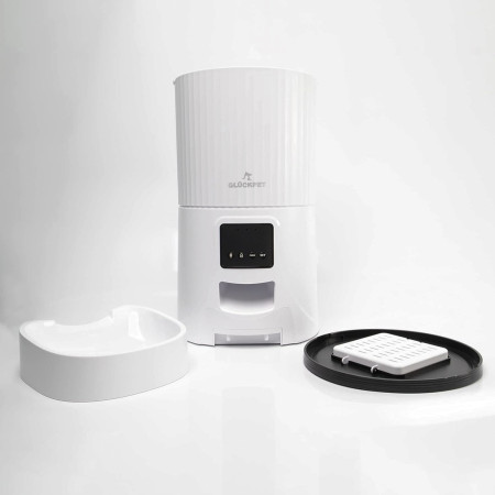 Comedero Automático para Perros y Gatos con WiFi Control por App 4L Blanco Glückpet Comederos y Bebederos 3