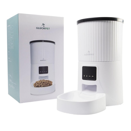 Comedero Automático para Perros y Gatos con WiFi Control por App 4L Blanco Glückpet Comederos y Bebederos 5