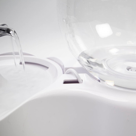 Fuente de Agua para Gatos 2.5L Silenciosa con Filtro de Carbón Glückpet Comederos y Bebederos 4