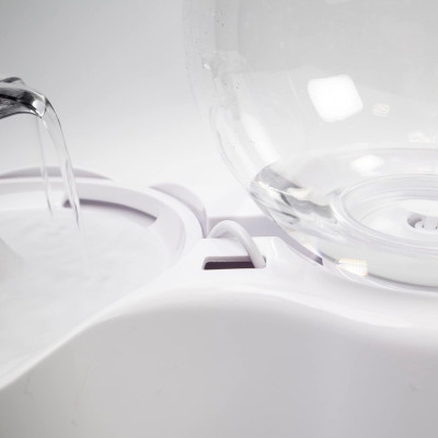 Fuente de Agua para Gatos 2.5L Silenciosa con Filtro de Carbón Glückpet Comederos y Bebederos 4