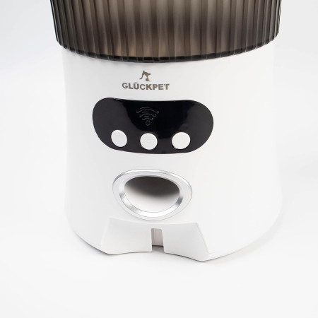 Comedero Automático para Perros y Gatos con WiFi Control por App 6L Blanco Glückpet Comederos para Perros y Gatos 3