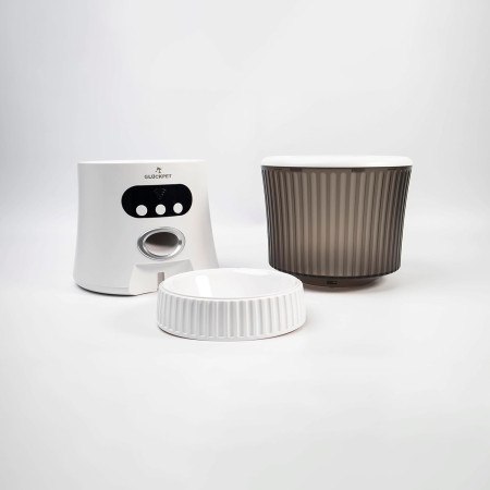 Comedero Automático para Perros y Gatos con WiFi Control por App 6L Blanco Glückpet Comederos para Perros y Gatos 5