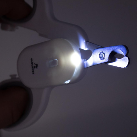 Cortauñas para Gatos y Perros con Linterna LED y Luz UV para Bacterias Glückpet Accesorios para Gatos y Perros 5