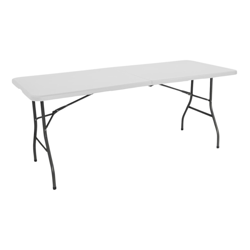 Mesa Plegable Rectangular para Catering y Camping Blanco Dayron Mesas de Jardín 22