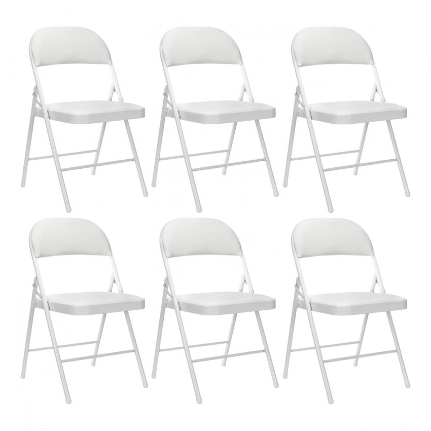 Pack 6 Sillas Plegables Acolchadas Thinia Home Sillas Plegables 1