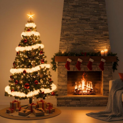 Árbol de Navidad Artificial Verde Ontario con Base Metálica Dayron Árboles de Navidad 24