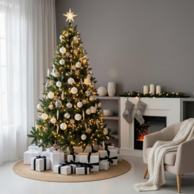 Árbol de Navidad Artificial Verde Canadá con Base Metálica Dayron Árboles de Navidad 11