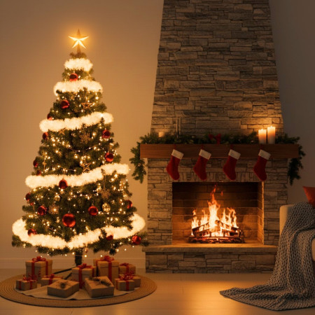 Árbol de Navidad Artificial Verde Quebec con Base Metálica Dayron Árboles de Navidad 12