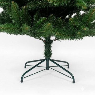 Grüner künstlicher Weihnachtsbaum „Alberta“ mit Metallfuß, 210 cm 7house