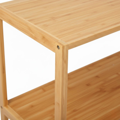 Modulares Regal aus Bambus mit 3 Ebenen „Canoply“ 84x69.5x33.5cm 7house