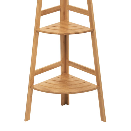 Estantería Esquinera en Bambú con 3 Niveles Canoply 103x31.9x31.9cm 7house Estanterías 3