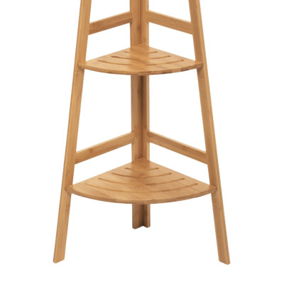 Estantería Esquinera en Bambú con 3 Niveles Canoply 103x31.9x31.9cm 7house Estanterías 3