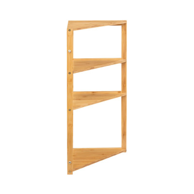 Estantería Esquinera en Bambú con 3 Niveles Canoply 80x36.5x33.5cm 7house Estanterías 2