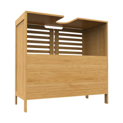 Mueble para Lavabo en Bambú con 2 Niveles Canoply 59.1x28x60.5cm 7house Cajoneras 3