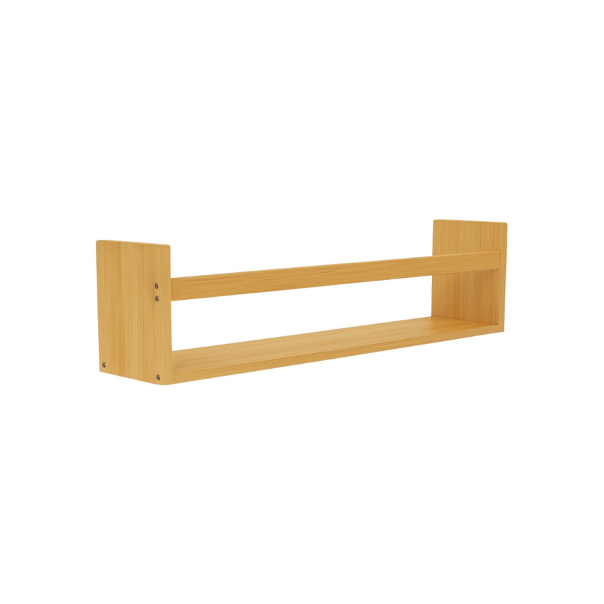 Estante de Pared en Bambú Canoply 14x50x10cm 7house Estanterías 1