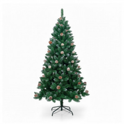 Árbol de Navidad Artificial Verde Montreal con Piñas Decorativas y Base Metálica 180cm Dayron Árboles de Navidad 1