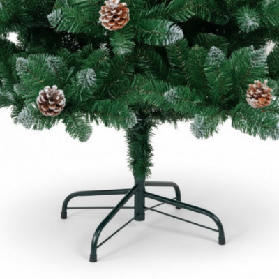 Árbol de Navidad Artificial Verde Montreal con Piñas Decorativas y Base Metálica 180cm Dayron Árboles de Navidad 3