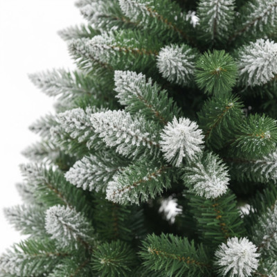 Künstlicher Weihnachtsbaum „Nevado Alpes“ mit Jute-Sockel, 150 cm Dayron
