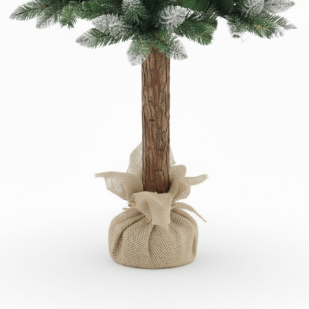 Árvore de Natal Artificial «Nevado Alpes» com Base de Jute, 150 cm Dayron