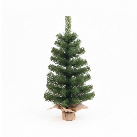 Mini Árbol de Navidad Verde Yukon con Base de Yute 60cm Dayron Árboles de Navidad 1