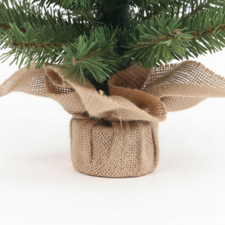 Mini Árbol de Navidad Verde Yukon con Base de Yute 60cm Dayron Árboles de Navidad 3
