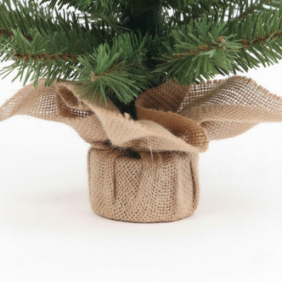 Mini Árbol de Navidad Verde Yukon con Base de Yute 60cm Dayron Árboles de Navidad 3
