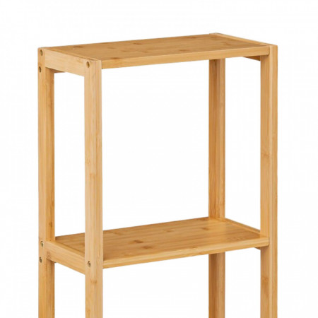 Estantería Modular en Bambú con 3 Niveles Canoply 84x35x20cm Thinia Home Estanterías 2