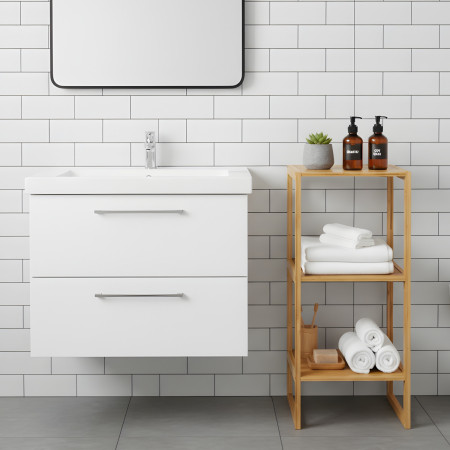 Estantería Modular en Bambú con 3 Niveles Canoply 84x35.1x33.5cm Thinia Home Estanterías 5