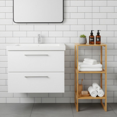 Estantería Modular en Bambú con 3 Niveles Canoply 84x35.1x33.5cm Thinia Home Estanterías 5