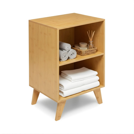 Mueble Modular en Bambú con 2 Niveles Canoply 70x45x35cm Thinia Home Cajoneras 1
