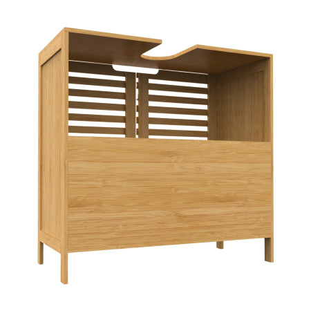 Mueble para Lavabo en Bambú con 2 Niveles Canoply 59.1x28x60.5cm Thinia Home Cajoneras 3