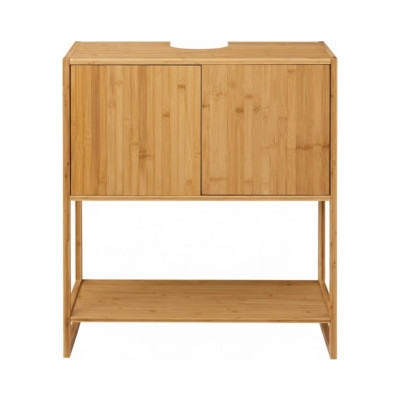 Mueble para Lavabo en Bambú con 3 Niveles Canoply 80x33.5x69.5cm Thinia Home Cajoneras 2