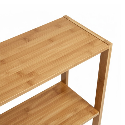Modulares Regal aus Bambus mit 2 Ebenen, Modell „Canoply“, 60 × 57 × 20 cm Thinia Home