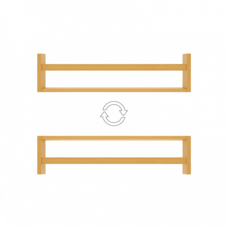 Estante de Pared en Bamb&uacute; Canoply 14x50x10cm Thinia Home Estanter&iacute;as 2